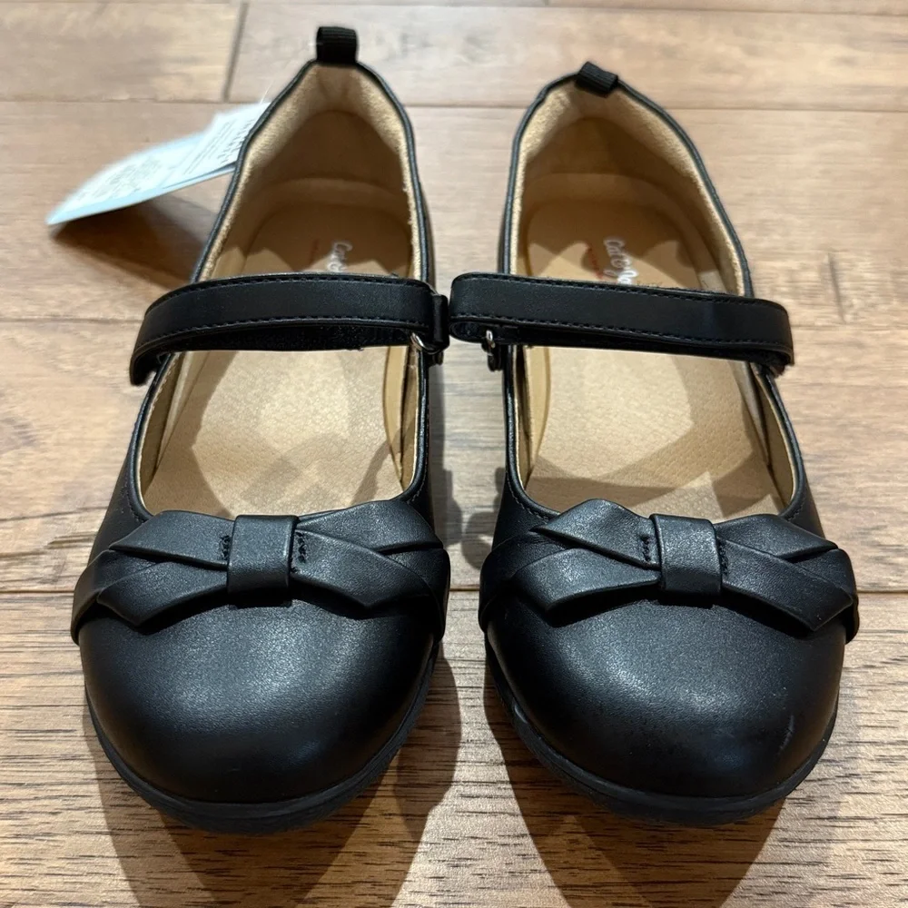 Cat & Jack Girls Black Ballet Flats - NWT - Size 1 - Grow With You